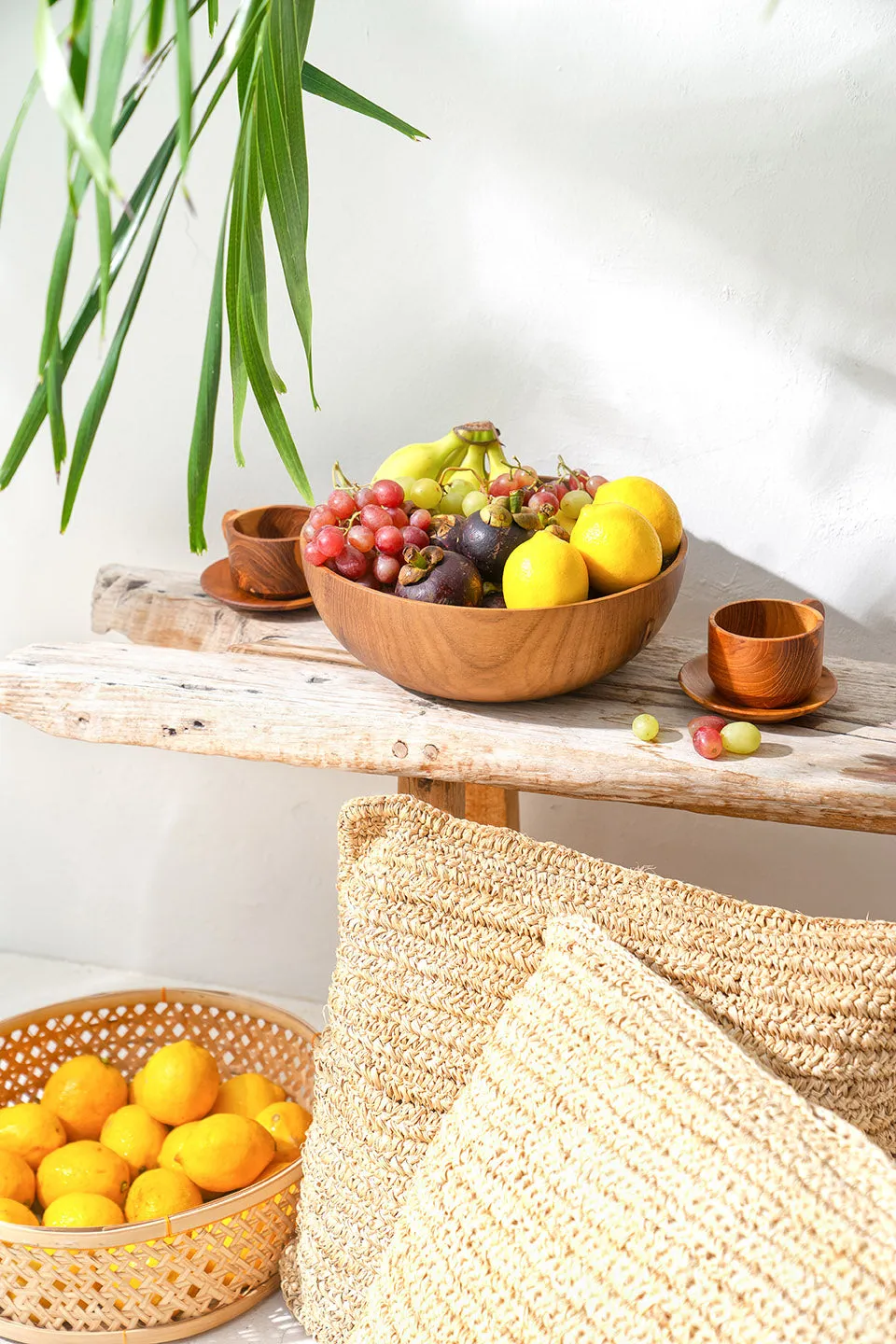 Teak Wood Serving Bowl