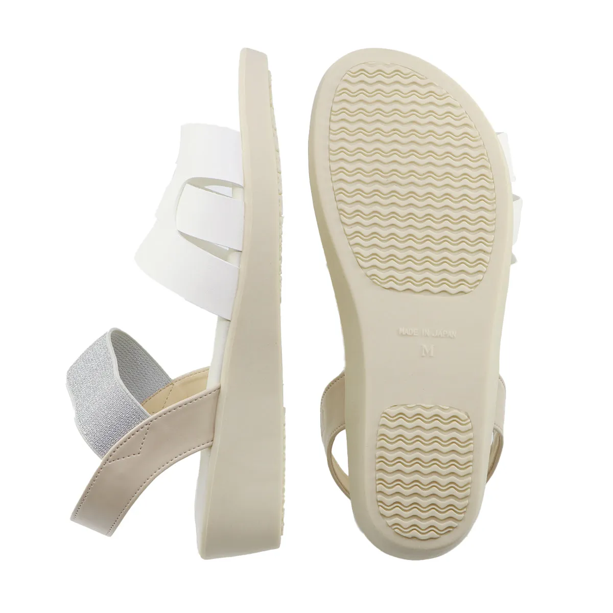 Tomu Silver-Ivory Soft Sandals