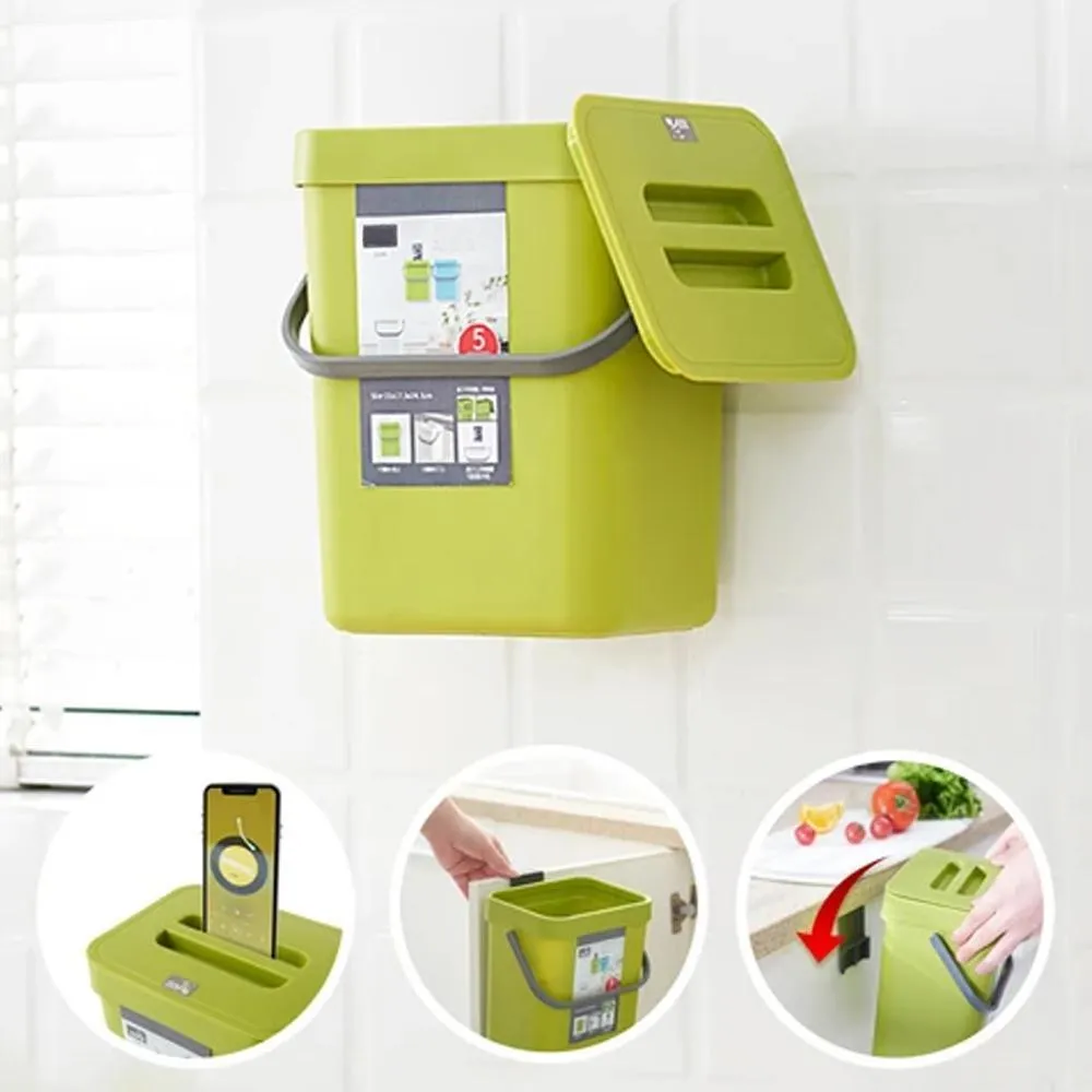 Upgraded 2020 Wall-Mounted Trash Bin