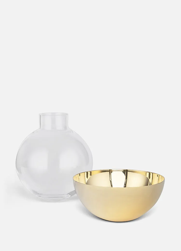 Vase | Pomme | Medium | Brass