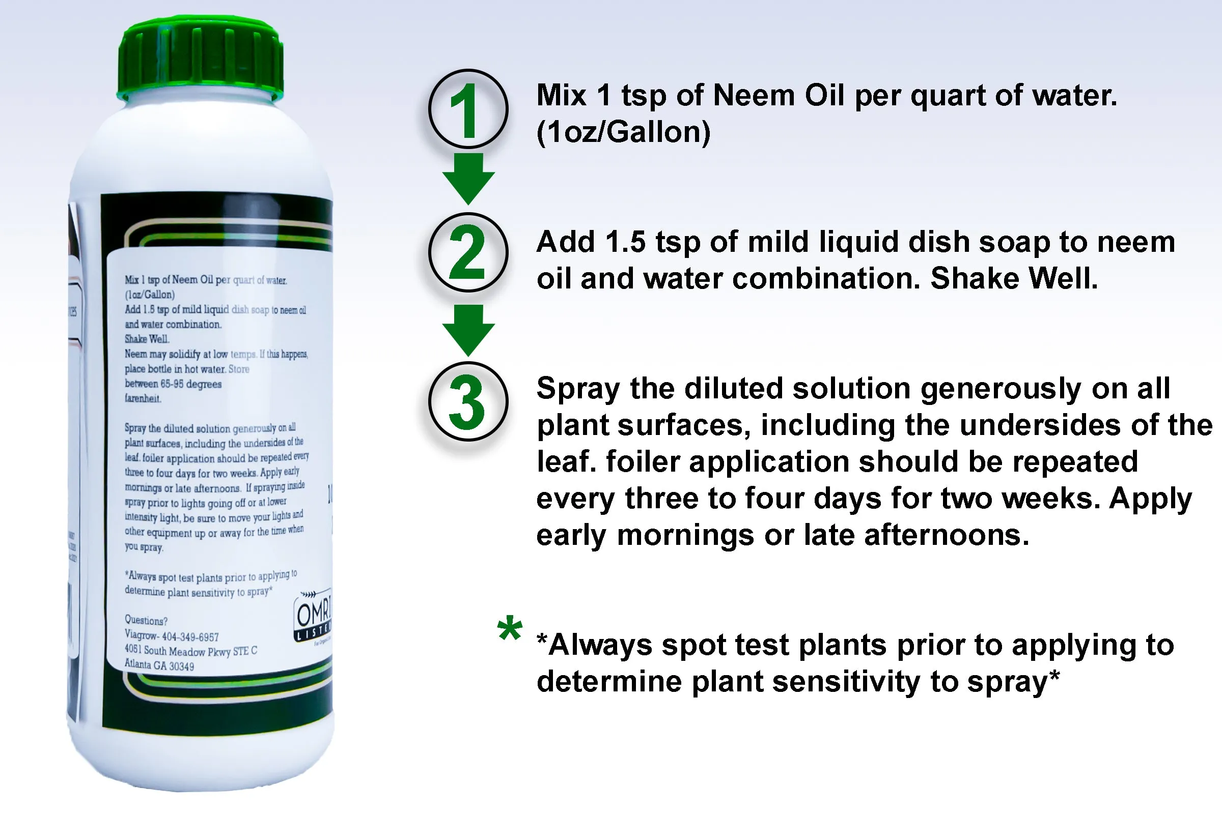 Viagrow 32oz Cold Pressed Neem Oil Seed Extract