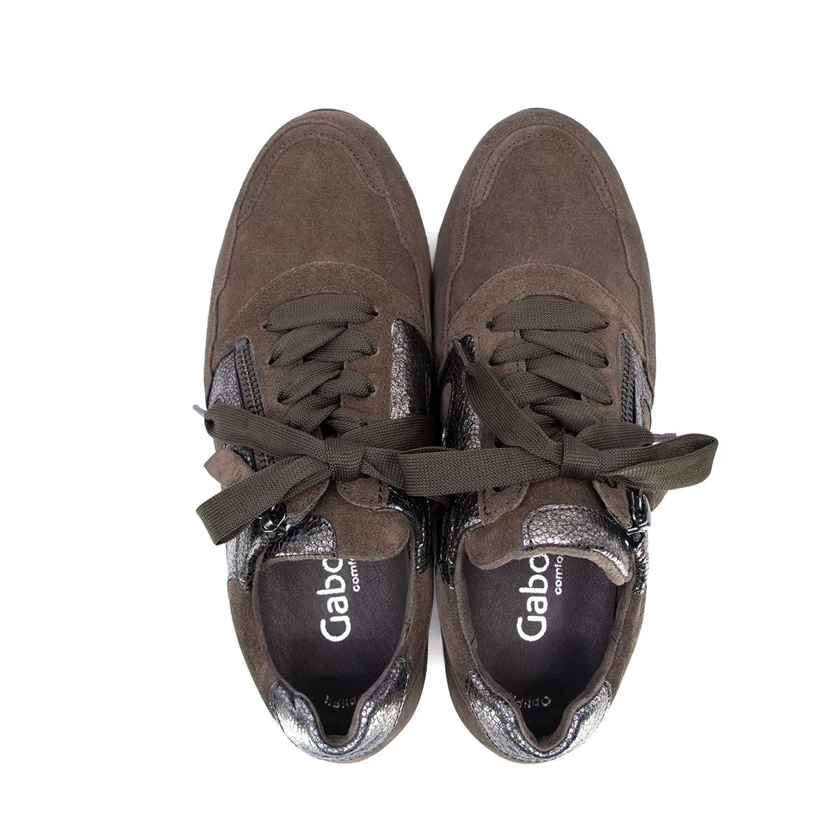 Vida Taupe Soft Walking Sneakers