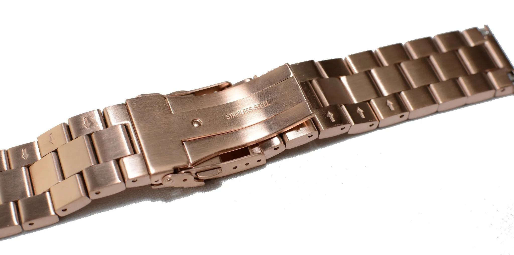 Watch Band- 22mm Rose Gold Stainless Steel (For 44mm and 48mm watch cases)